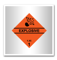 Labels for transport of dangerous materials