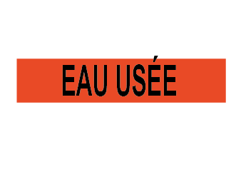 Marqueur de tuyau–eau usée