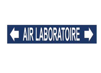 Marqueur de tuyau – air laboratoire