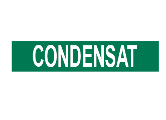 Marqueur de tuyau sans flèches – Condensat