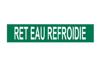 Marqueur de tuyau – retour d’eau froide