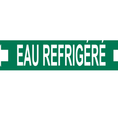 Marqueur de tuyau – réfrigérant avec flèches