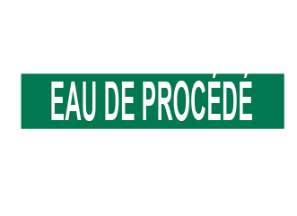 Marqueur de tuyau sans flèches - eau de procédé