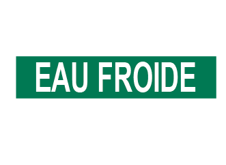 Marqueur de tuyau – eau froide