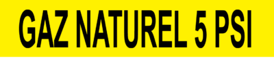 Marqueur de tuyau – gaz naturel 5 psi