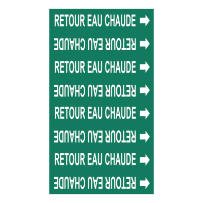 Étiquette Retour eau chaude 589