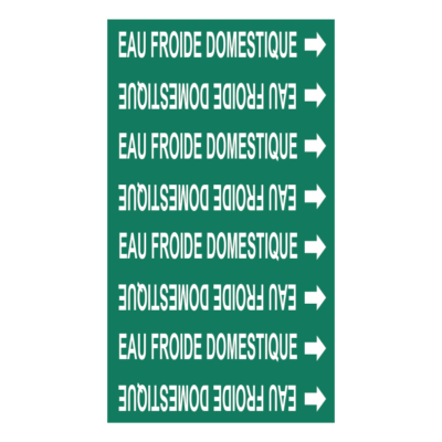 Étiquette Eau froide domestique589