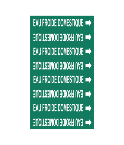 Étiquette Eau froide domestique589