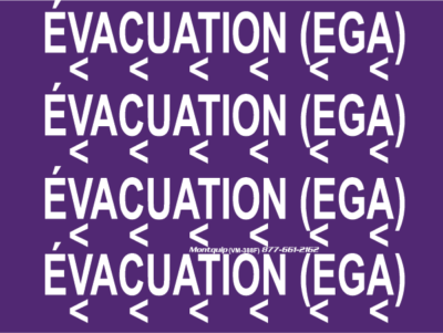 L’étiquette Évacuation
