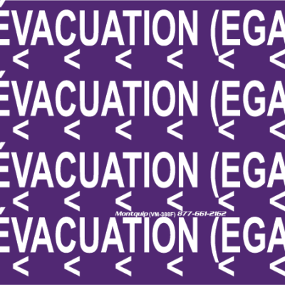 L’étiquette Évacuation