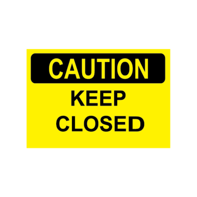 ATTENTION GARDER FERMÉ