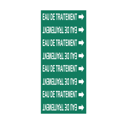 Étiquette Eau de traitement 589