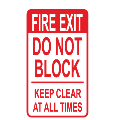 SORTIE DE COUPE-FEU NE BLOQUE PAS