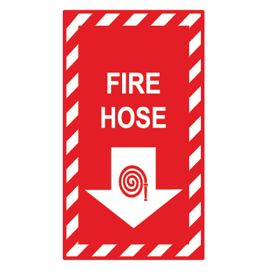 TUYAU D'INCENDIE À RAYURES