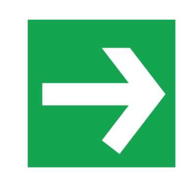 FLÈCHE VERTE À DROITE