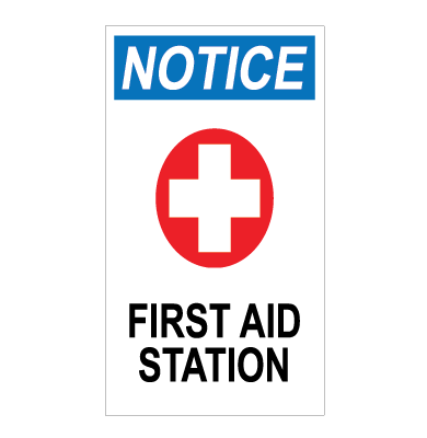 Poste de secours avec Croix Rouge