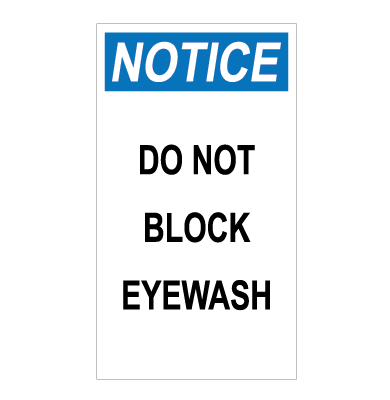 Avis ne bloquez pas le collyre