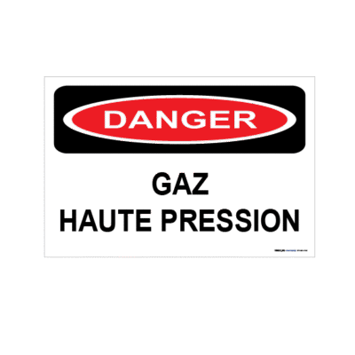 Danger gaz haute pression