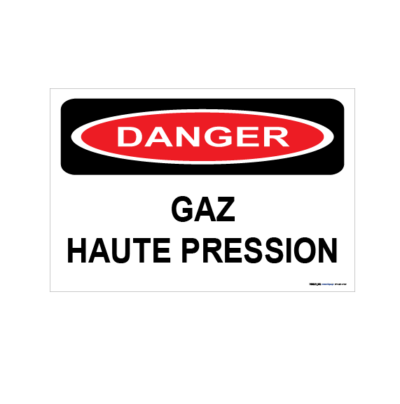 Danger gaz haute pression