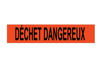 Marqueur de tuyau – déchet dangereux