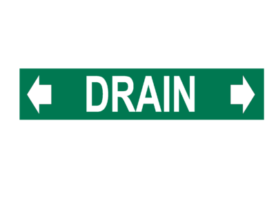 Marqueur de tuyau – drain avec flèches