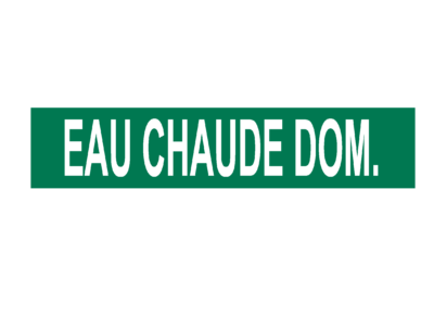 Marqueur de tuyau- eau chaude dom.