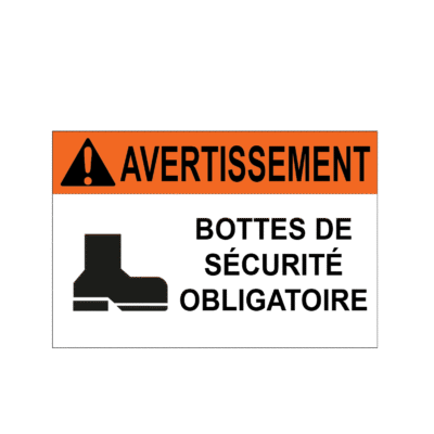 Bottes de sécurité obligatoires