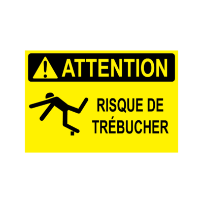 Attention, risque de trébuchement