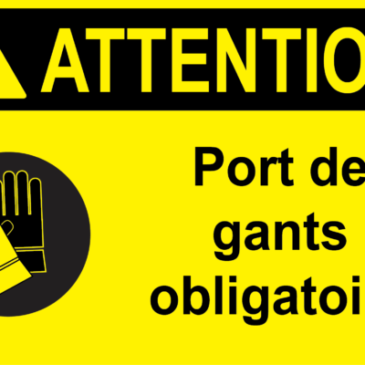 Attention, protection des mains requise