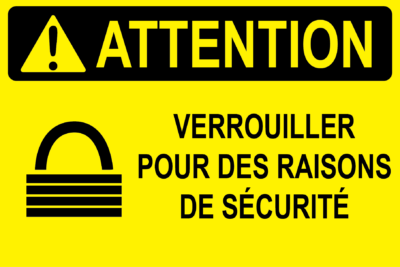 Verrouillage de précaution pour la sécurité