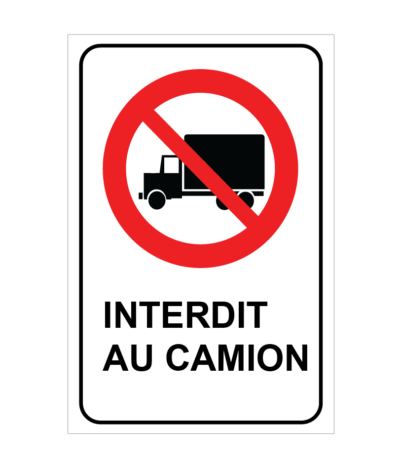 Aucun camion autorisé