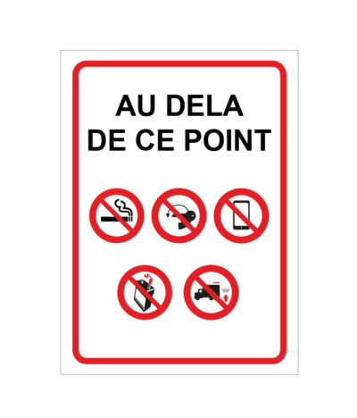 Non au-delà de ce point
