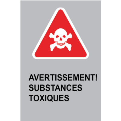 Avertissement matière toxique