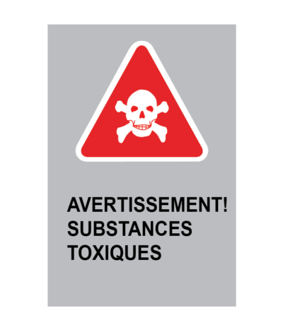 Avertissement matière toxique