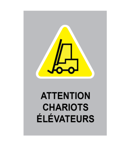 Avertissement chariot élévateur