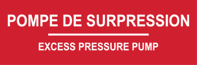 Cette vanne contrôle la pompe à surpression