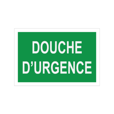 Douche de sécurité sans pictogramme