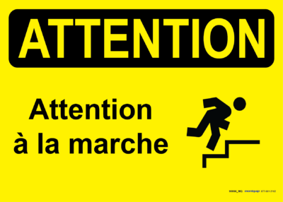 Attention surveillez votre pas