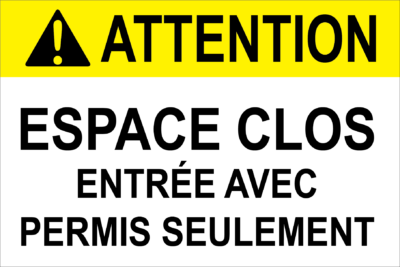 Attention espace confiné