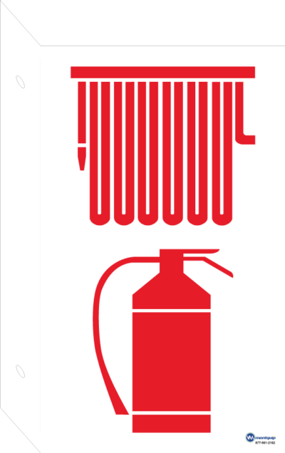 Tuyau d’incendie et ​​extincteur 90 degrés